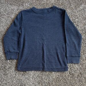 Basic Editions Dark Blue Kids Long Sleeve Tee